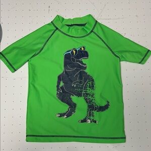 Carter's Bright Green Dinosaur Rashguard